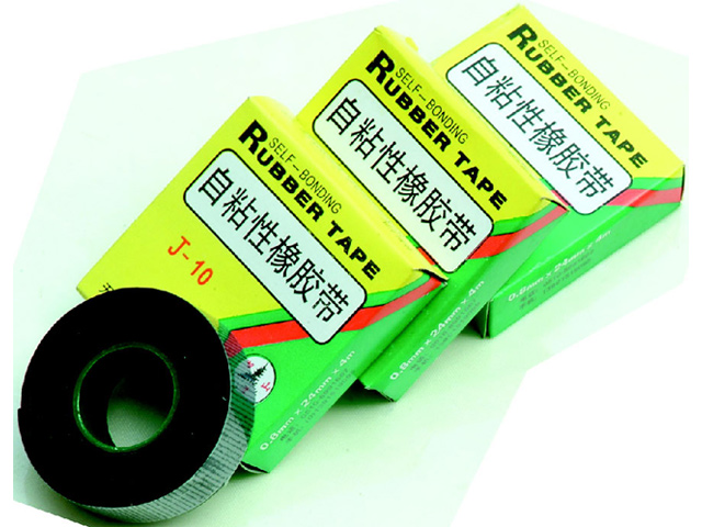 Self-adhesive rubber tape